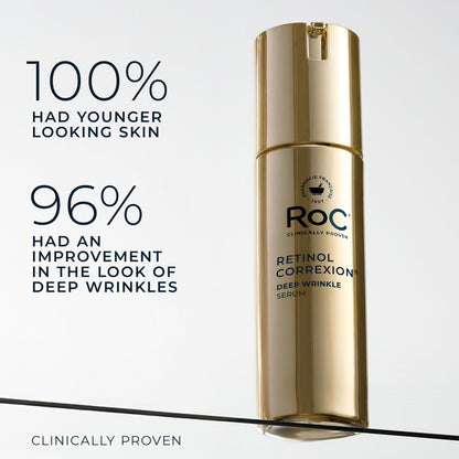 RoC Retinol Correxion Deep Wrinkle Retinol Face Serum, Ascorbic Acid, 1 0z RoC
