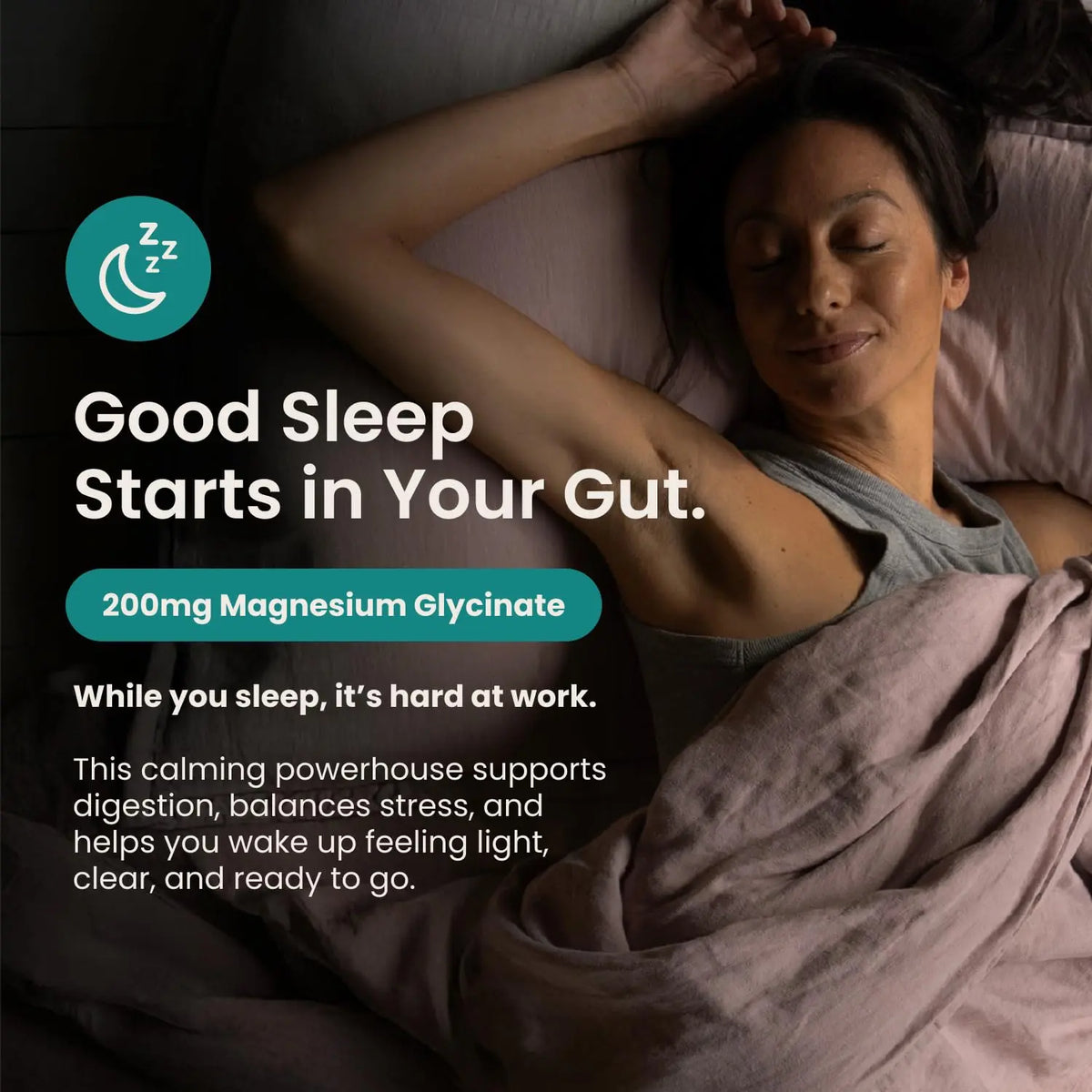 Nighttime Prebiotic Fiber Powder with Digestive Enzymes & Magnesium Glycinate for Sleep, On-The-Go Travel 7 Pack | Gut Health Supplement for Women & Men - Bloating Relief Soluble and Insoluble Fiber YayDay