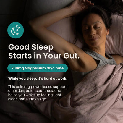 Nighttime Prebiotic Fiber Powder with Digestive Enzymes & Magnesium Glycinate for Sleep, On-The-Go Travel 7 Pack | Gut Health Supplement for Women & Men - Bloating Relief Soluble and Insoluble Fiber YayDay