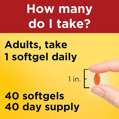 Nature Made CoQ10 100mg, 40 Liquid Softgels Gsupps Australia