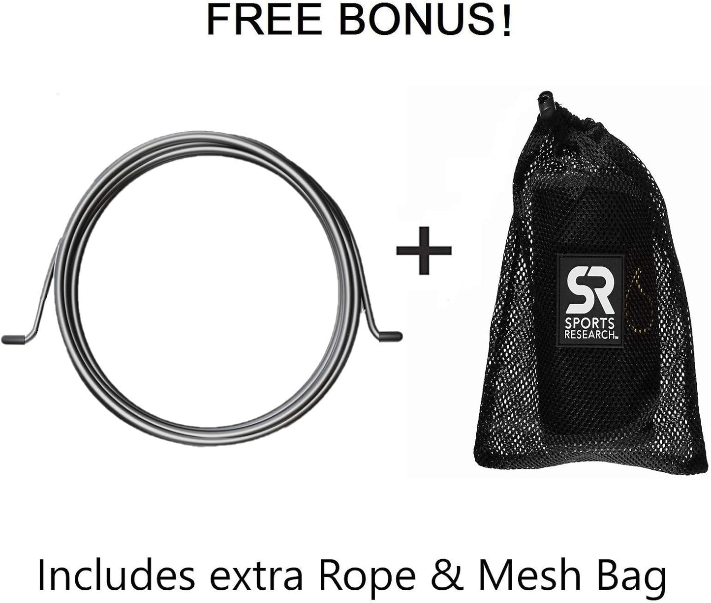 Sweet Sweat Performance Jump Rope ~ 10ft Adjustable Length Rope for Fitness and Speed Training ~ Includes Mesh Cary Bag & Bonus Rope Gsupps Australia