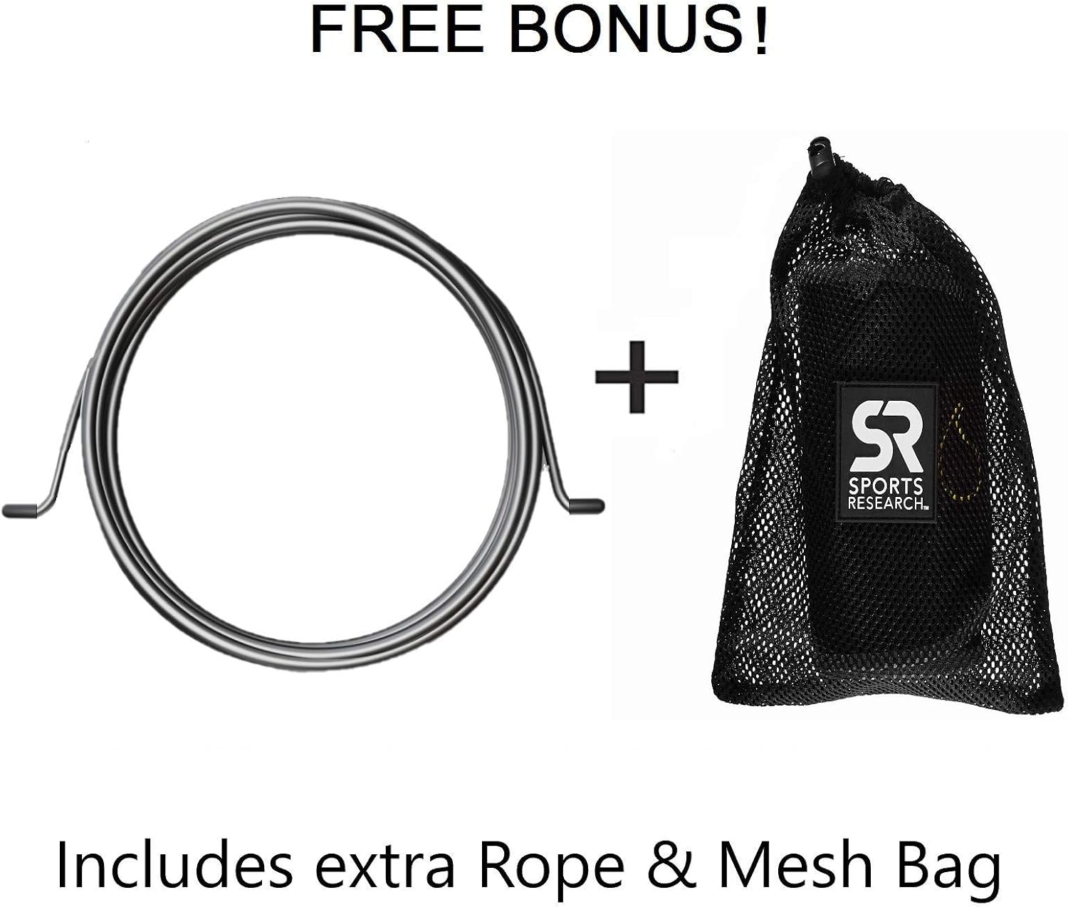 Sweet Sweat Performance Jump Rope ~ 10ft Adjustable Length Rope for Fitness and Speed Training ~ Includes Mesh Cary Bag & Bonus Rope Gsupps Australia