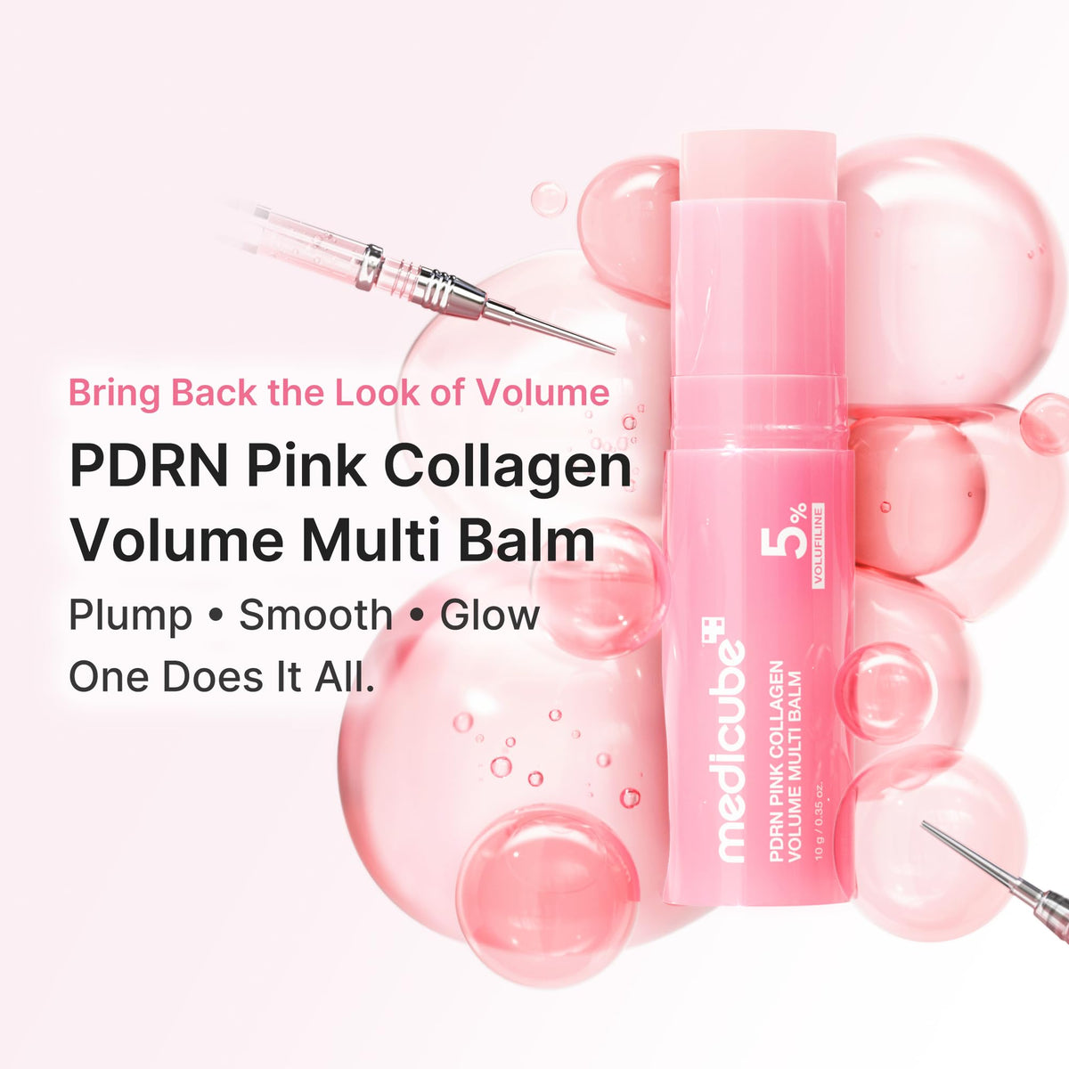 medicube PDRN Pink Collagen Volume Multi Balm Stick - Face & Body Balm medicube
