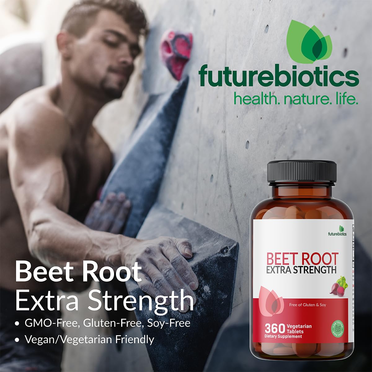 Futurebiotics Beet Root Extra Strength, Non-GMO, 120 Vegetarian Tablets Futurebiotics