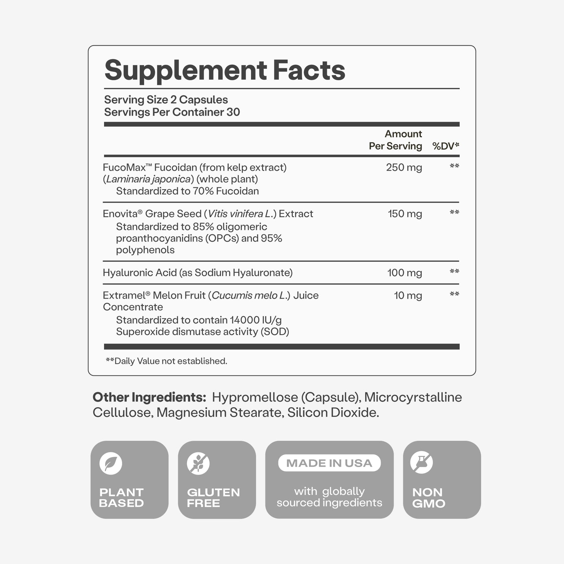 Humann Cardiovascular Health Daily, 4-in-1 Vascular & Blood Pressure Support, Grape Seed Extract Capsules & Hyaluronic Acid Circulation Supplements, Plant-Based Non-GMO, 60 Capsules Humann buy australia supplements