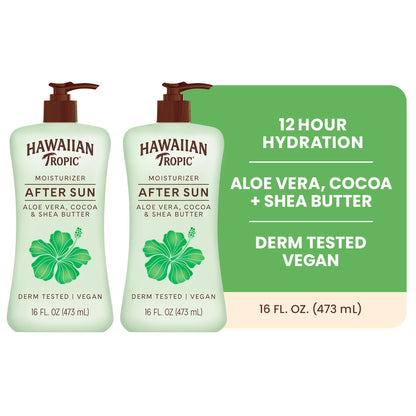Hawaiian Tropic Lime Coolada After Sun Lotion, 16 Fl Oz (2 Pack) Hawaiian Tropic