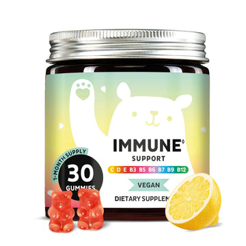Bears with Benefits Immune Support Gummies – Vitamin C, D, B6 & B12 – Daily Immune Boost – Vegan, Naturally Flavored (30 Gummies) Bears with Benefits buy australia supplements