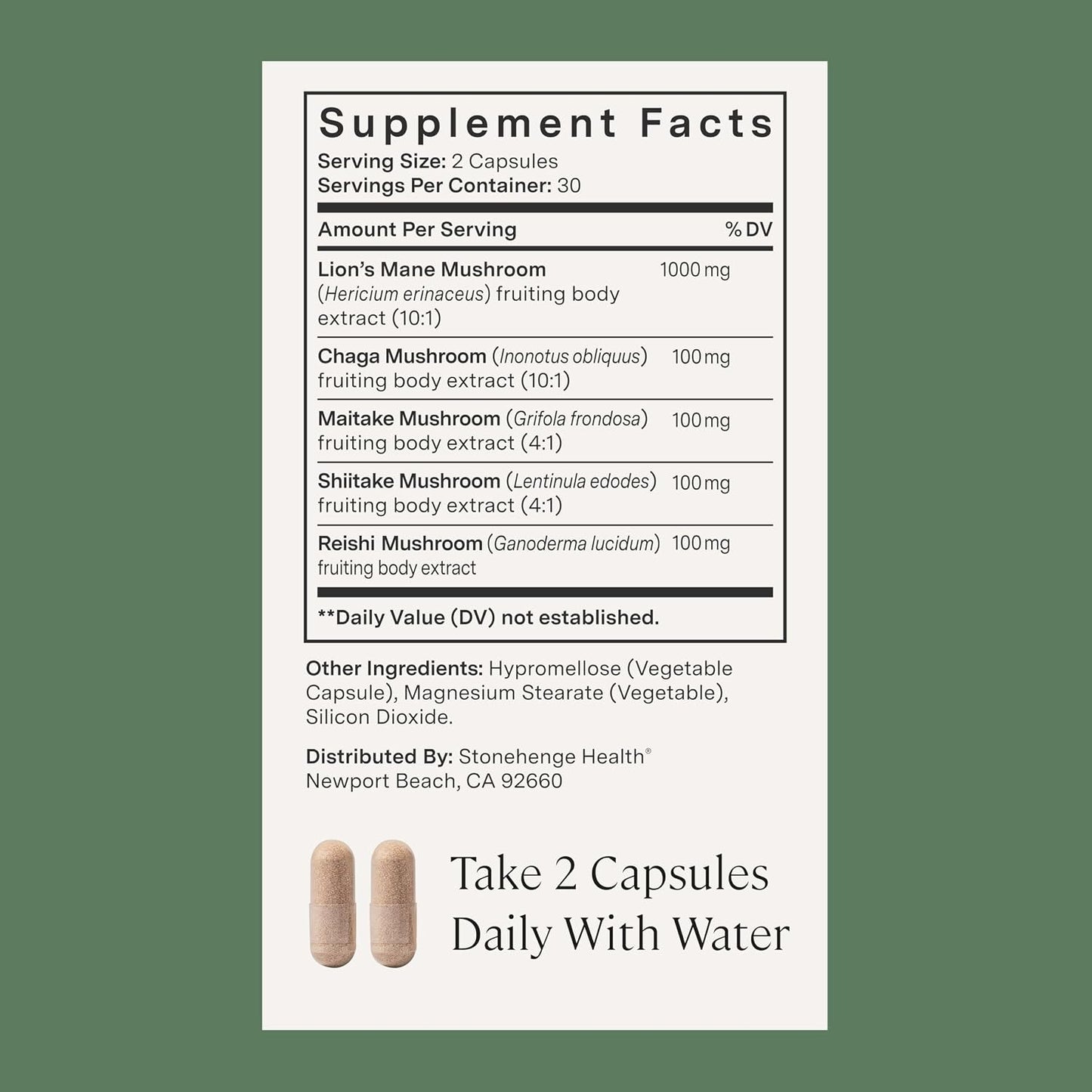 Stonehenge Health Dynamic Brain + Dynamic Mushrooms Bundle Memory Acquisition, Retention, & Recall with 40 Unique Nootropic Brain & Immune System Support