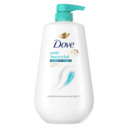 Dove Body Wash Antibacterial For All Skin Types 30.6 oz Pump, Sulfate Free Dove