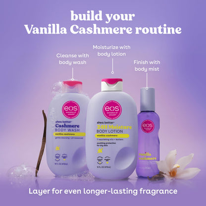 eos 24H Moisture Travel Body Lotion- Vanilla Cashmere, 2.5 fl oz eos