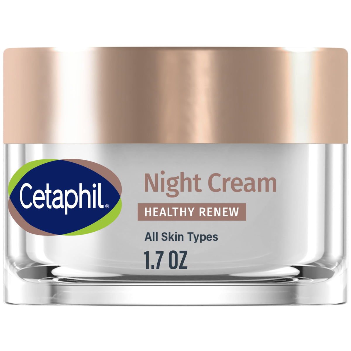 Cetaphil Healthy Renew Night Face Cream, Anti-Wrinkle, Peptides, 1.7oz Cetaphil