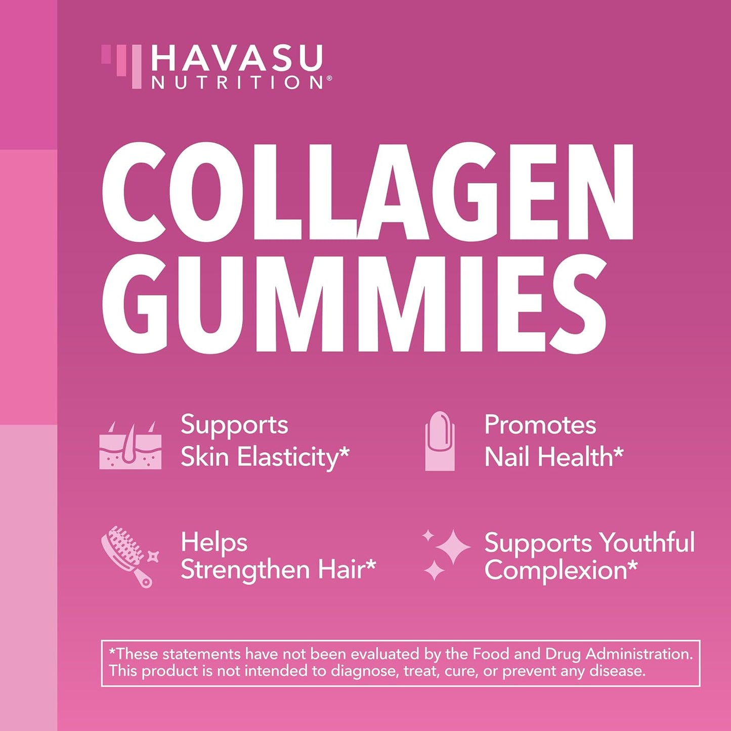 Collagen Gummies With 2500 mcg Biotin, Hair Skin & Nail Support, Lemon | For Women & Men with Biotin, Zinc, Vitamin C & E, Hydrolyzed Collagen, Lemon Flavor, 30 Servings, Hair, Skin & Nail Support Gsupps Australia