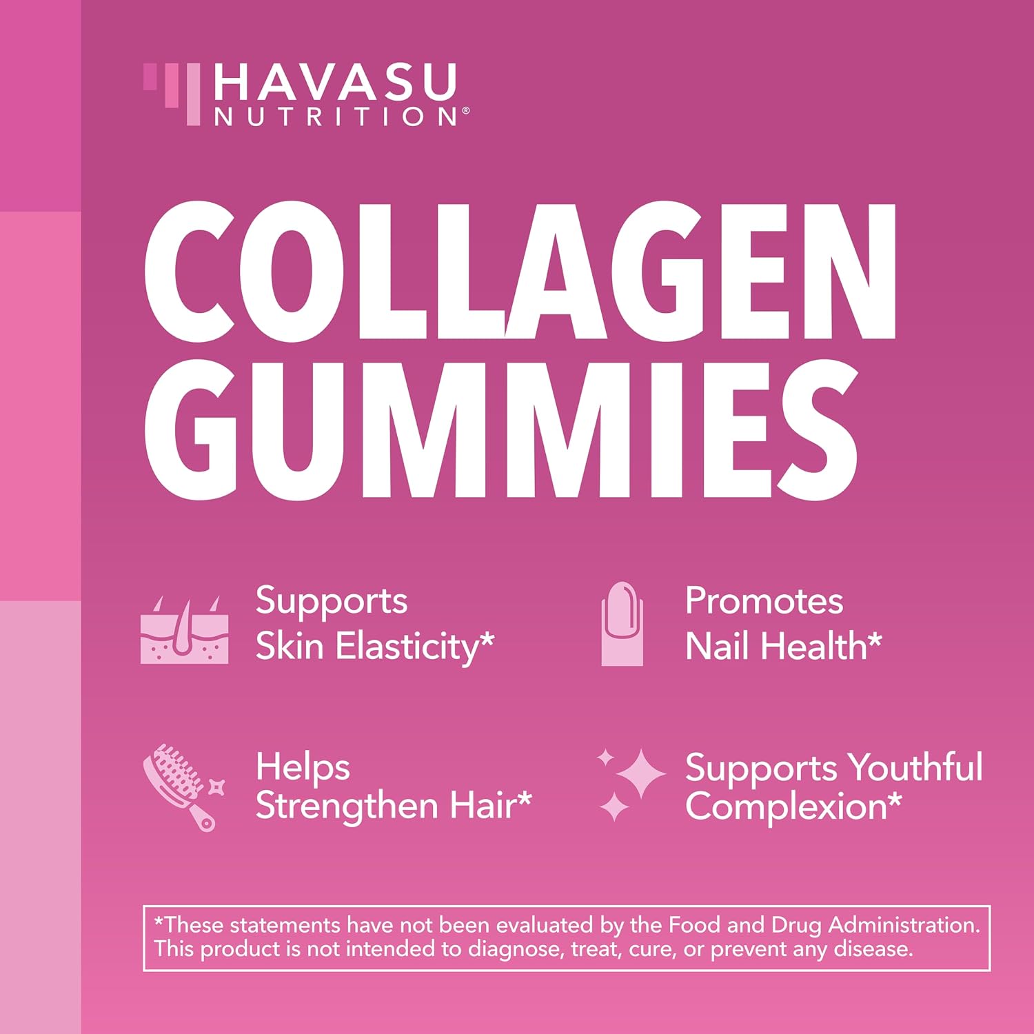 Collagen Gummies With 2500 mcg Biotin, Hair Skin & Nail Support, Lemon | For Women & Men with Biotin, Zinc, Vitamin C & E, Hydrolyzed Collagen, Lemon Flavor, 30 Servings, Hair, Skin & Nail Support Gsupps Australia
