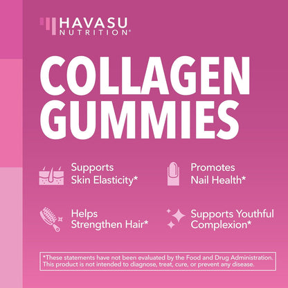 Collagen Gummies With 2500 mcg Biotin, Hair Skin & Nail Support, Lemon | For Women & Men with Biotin, Zinc, Vitamin C & E, Hydrolyzed Collagen, Lemon Flavor, 30 Servings, Hair, Skin & Nail Support Gsupps Australia