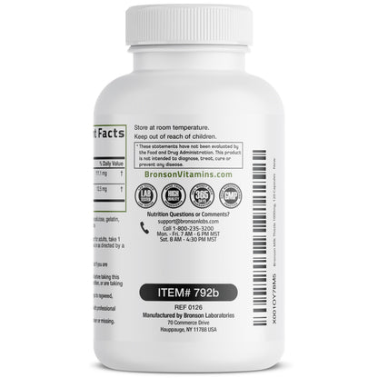 Bronson Milk Thistle Silymarin Marianum & Dandelion Extract Liver Health Support, Antioxidant Support, Detox, 120 Capsules Bronson
