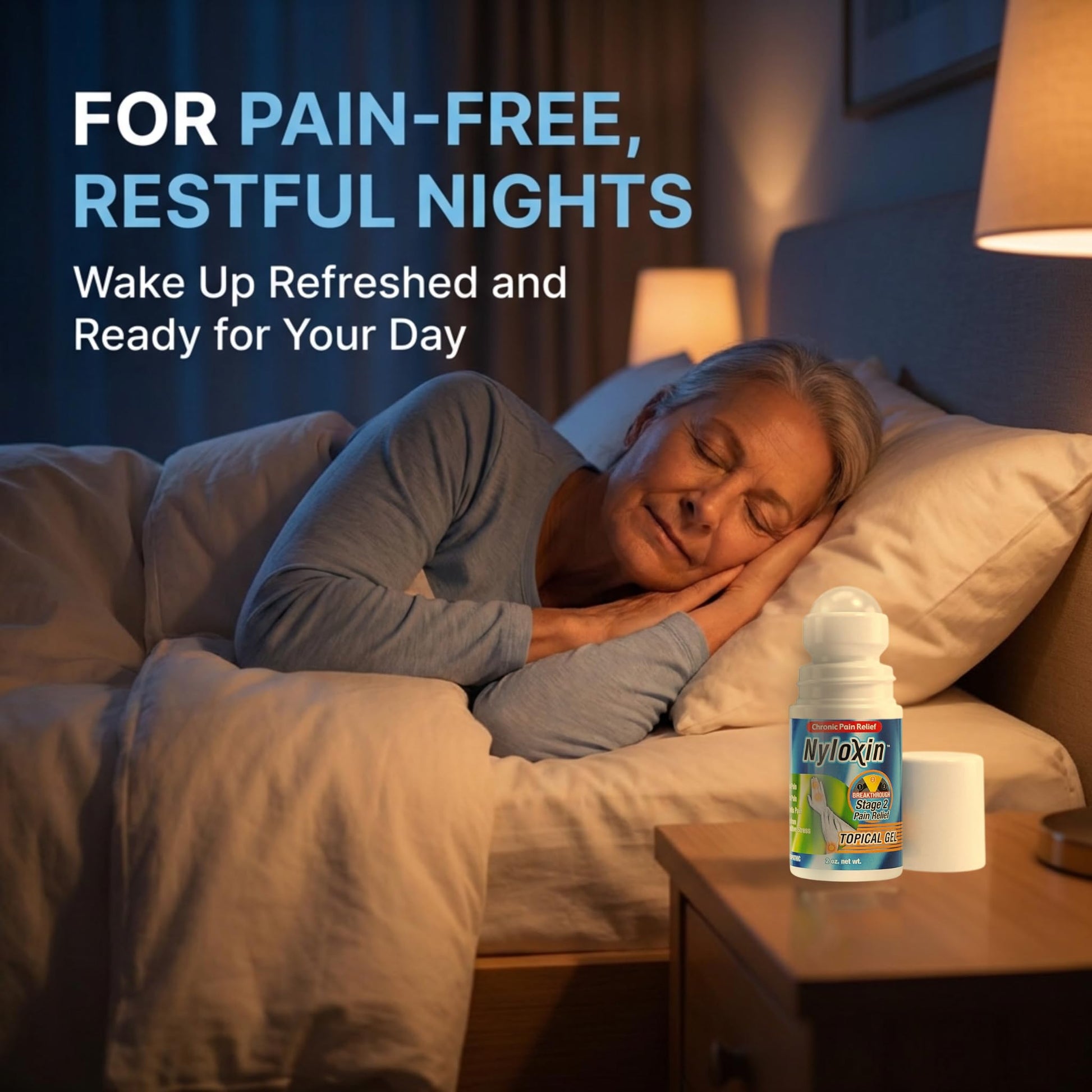 Nyloxin Roll-On Arthritis Pain Relief Gel, Back Pain Relief, Neuropathy Pain Relief, Nerve Pain Relief, Knee Pain Relief, Foot Pain Relief, Muscle Pain Relief, Shoulder Pain, Joint Pain (2 oz) Nyloxin buy australia supplements