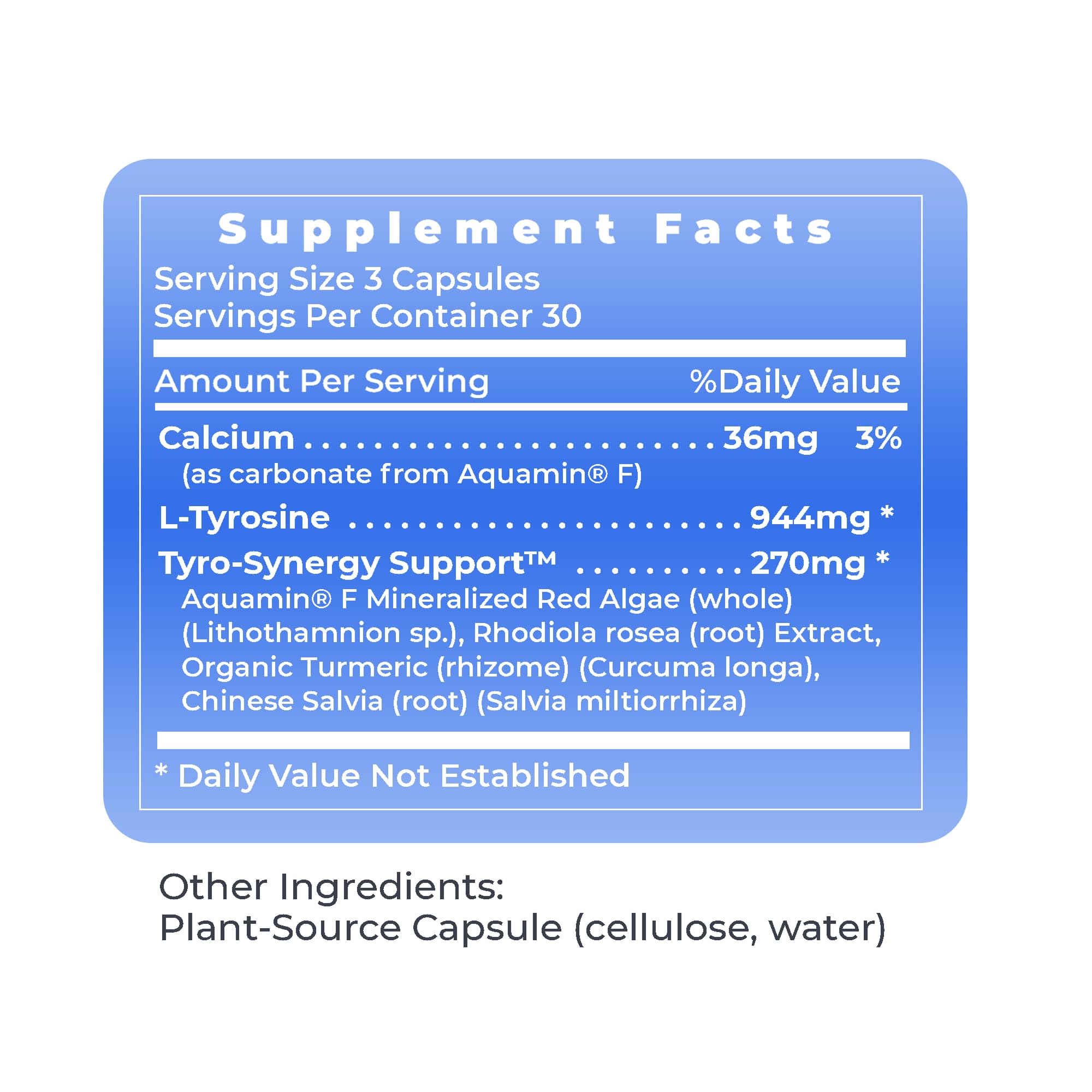 Premier Research Labs Tyrosine Matrix - L Tyrosine Supplement, L-tyrosine 944mg Capsules for Adults, Amino Acid Pills with Red Algae & Rhodiola Rosea - 90 Vegetarian Capsules Premier Research Labs buy australia supplements