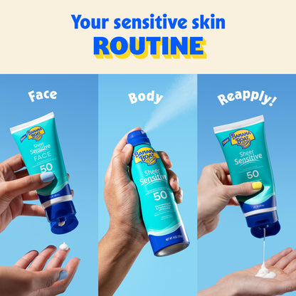 Banana Boat Sheer Sensitive Sunscreen Lotion SPF 50, 6 Fl Oz Banana Boat