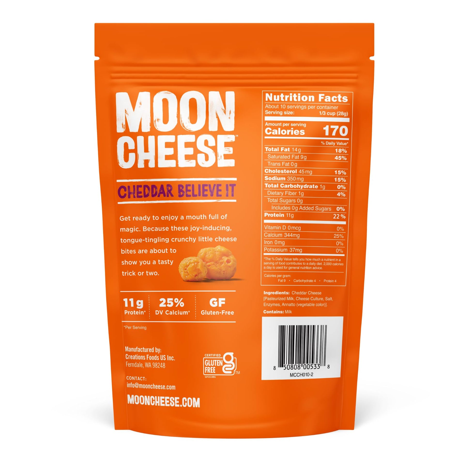Moon Cheese Cheddar Believe It, 10 Ounce, 2-Pack, Crunchy, Protein-Rich Cheese Snack, Keto Friendly, 100% Real Cheese Moon Cheese buy australia supplements