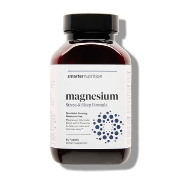 Smarter Nutrition Magnesium Complex - Chelated Magnesium Glycinate with Citrate, Malate and L-Theanine for Sleep, Muscle Relaxation and Stress Support - Non-GMO - 60 Tablets[30DaySupply] SMARTERNUTRITION buy australia supplements