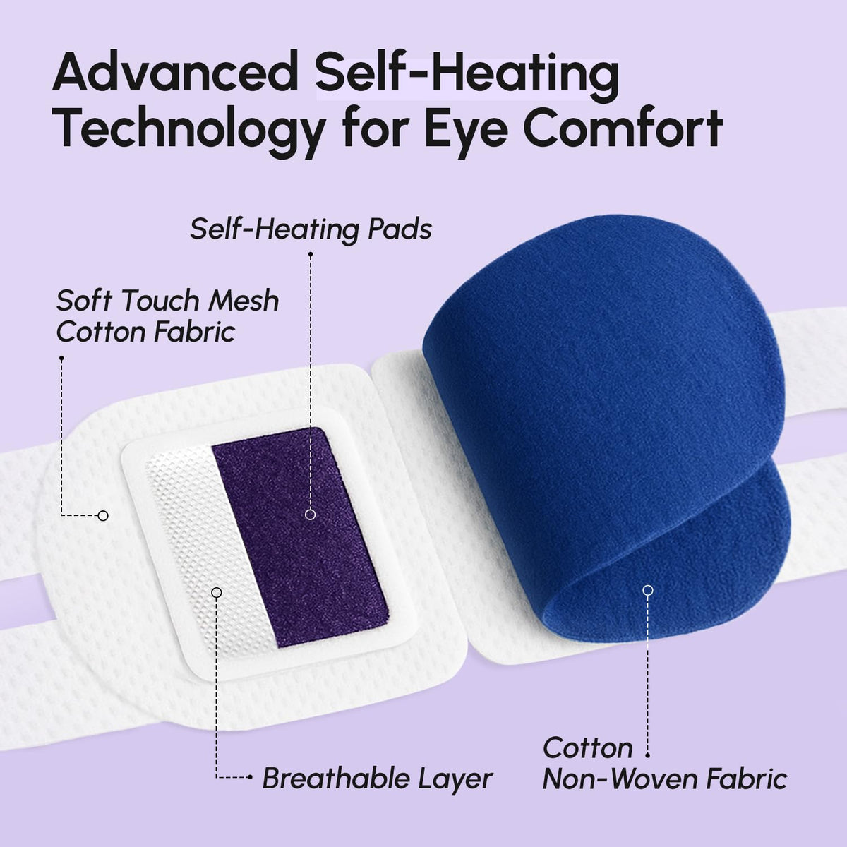 MAREE Heated Eye Masks for Dry Eyes – Disposable Lavander Steam Eye Mask MAREE