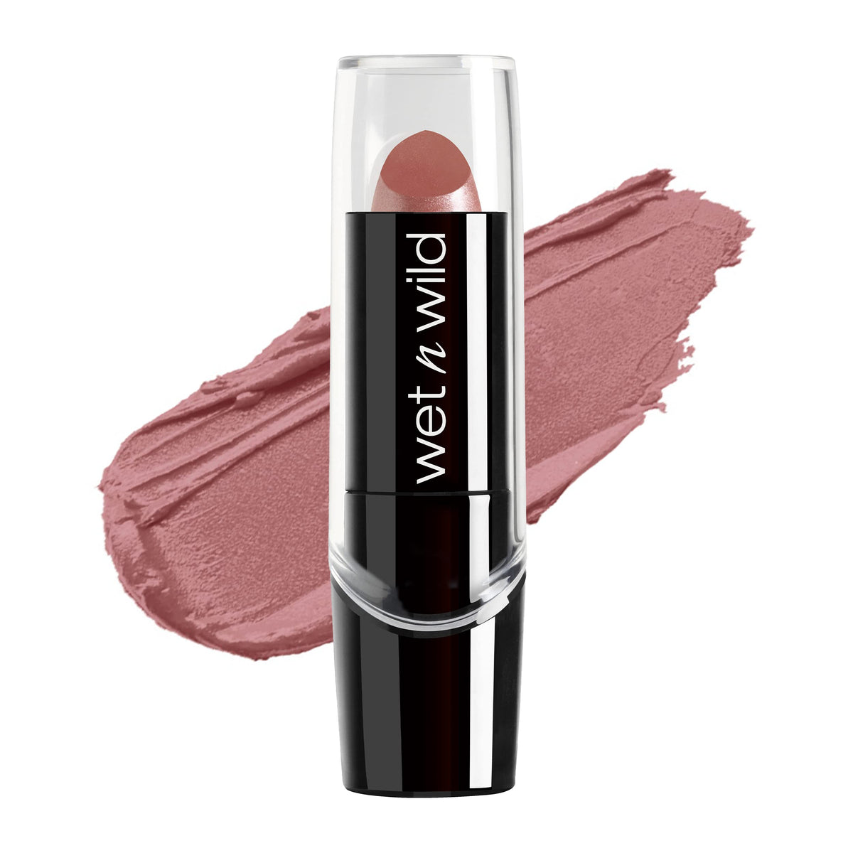 wet n wild Silk Finish Lipstick, Hydrating Rich Buildable Lip Color, Formulated with Vitamins A,E, & Macadamia for Ultimate Hydration, Cruelty-Free & Vegan - Dark Pink Frost wet n wild