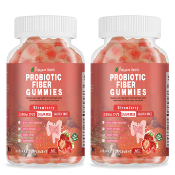 Vikaywoo Probiotic Fiber Gummies for Adults, No Sugar Added Strawberry Flavor– 2 Billion CFUs –Vitamin C,Vitamin D–Digestive Health & Regularity Support(120 Count) Vikaywoo buy australia supplements