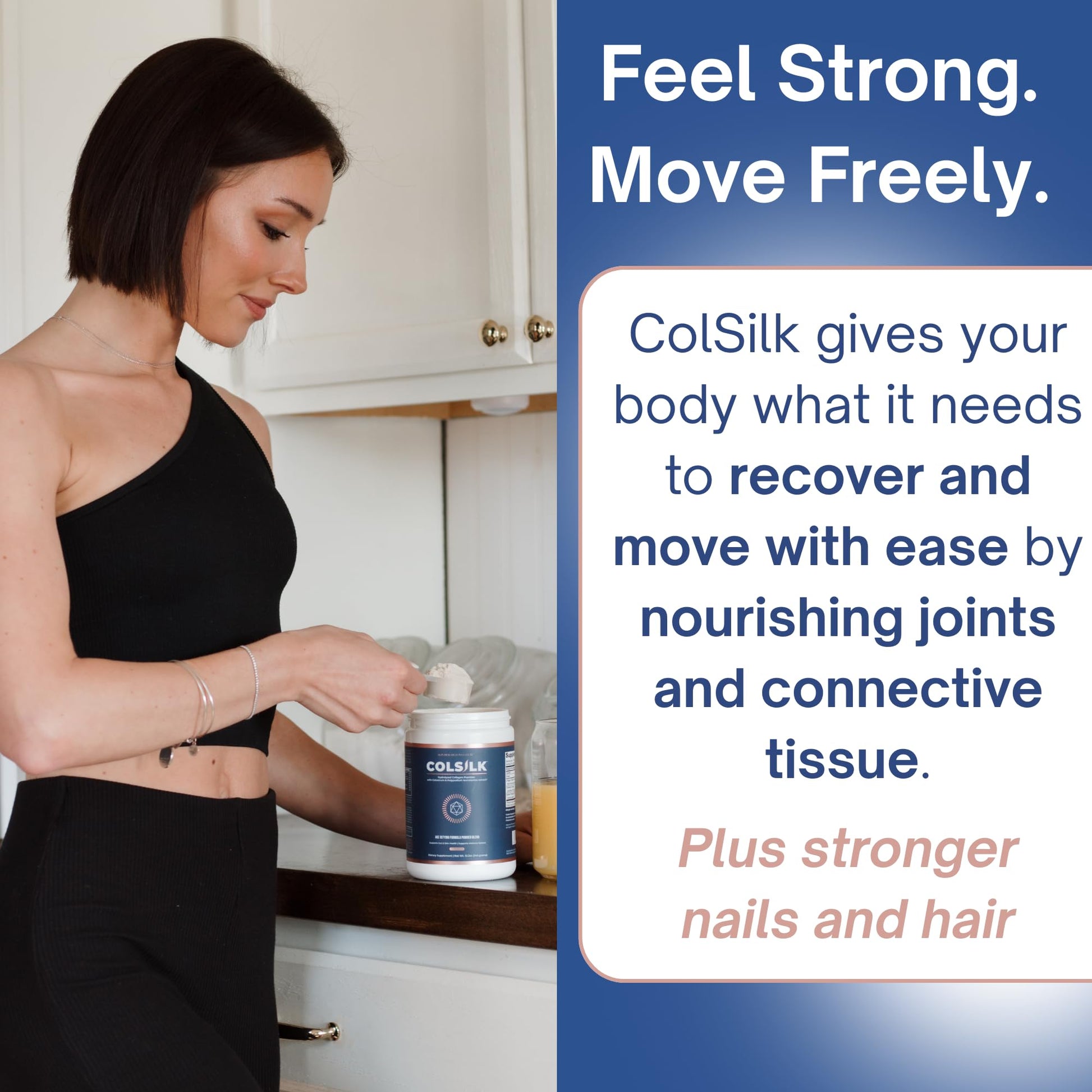 SRILabs ColSilk Unflavored Hydrolyzed Collagen Powder with Colostrum and Polypodium - Skin, Hair, Nails, Gut Health and Joint Support - One Scoop Daily | 1 Month Supply Skin Research Institute buy australia supplements