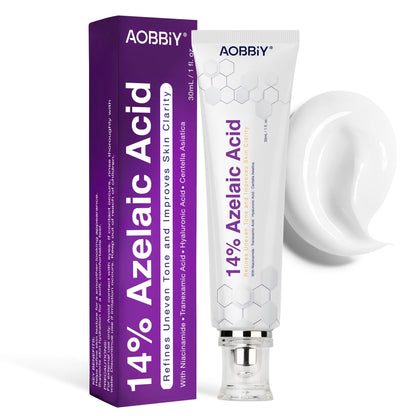 AOBBIY Azelaic Acid Cream for Face, Facial Moisturizer for Smoother-Looking Skin, 1 oz AOBBIY