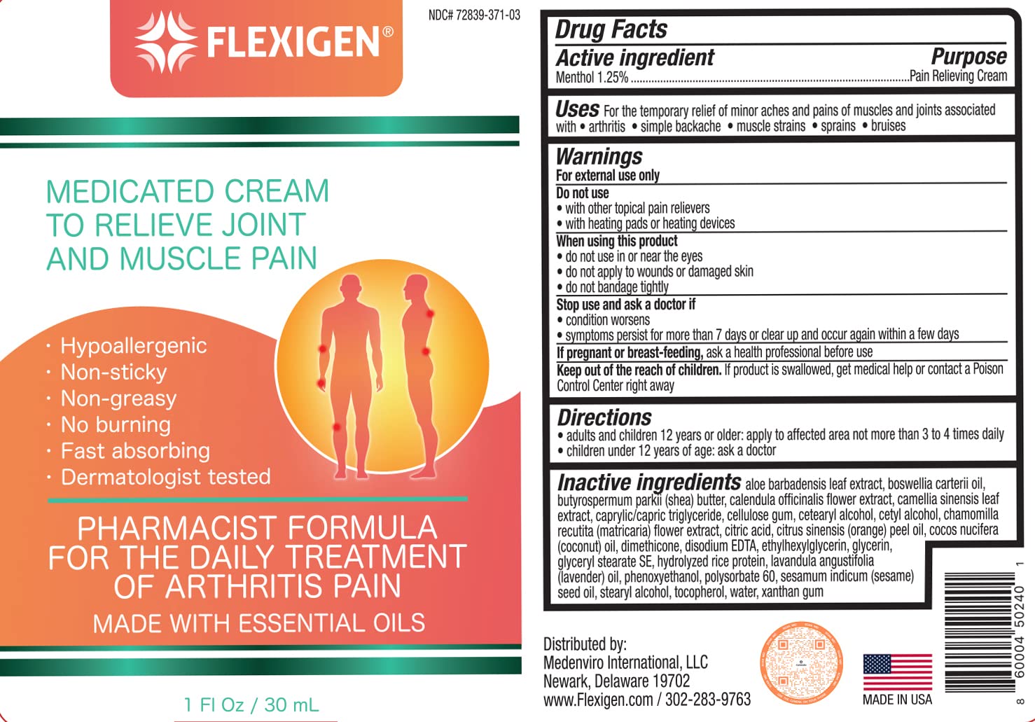 FLEXIGEN Pain Cream Lotion 3-Pack – Natural Menthol Formula with Frankincense & Essential Oils – Fast-Acting, Non-Greasy, Pleasant Scent FLEXIGEN buy australia supplements