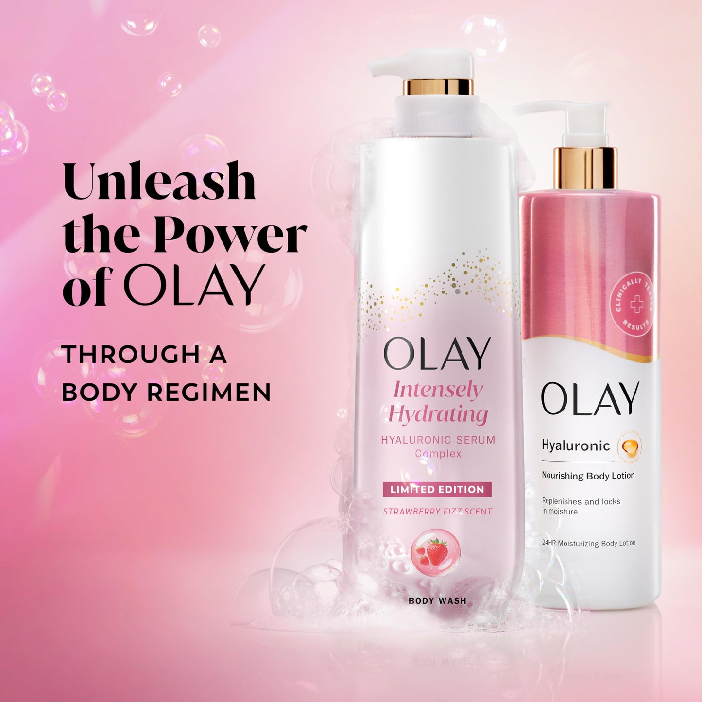 Olay Body Wash for Women, Intensely Hydrating, Pro-Hyaluronic Acid Serum Complex Olay