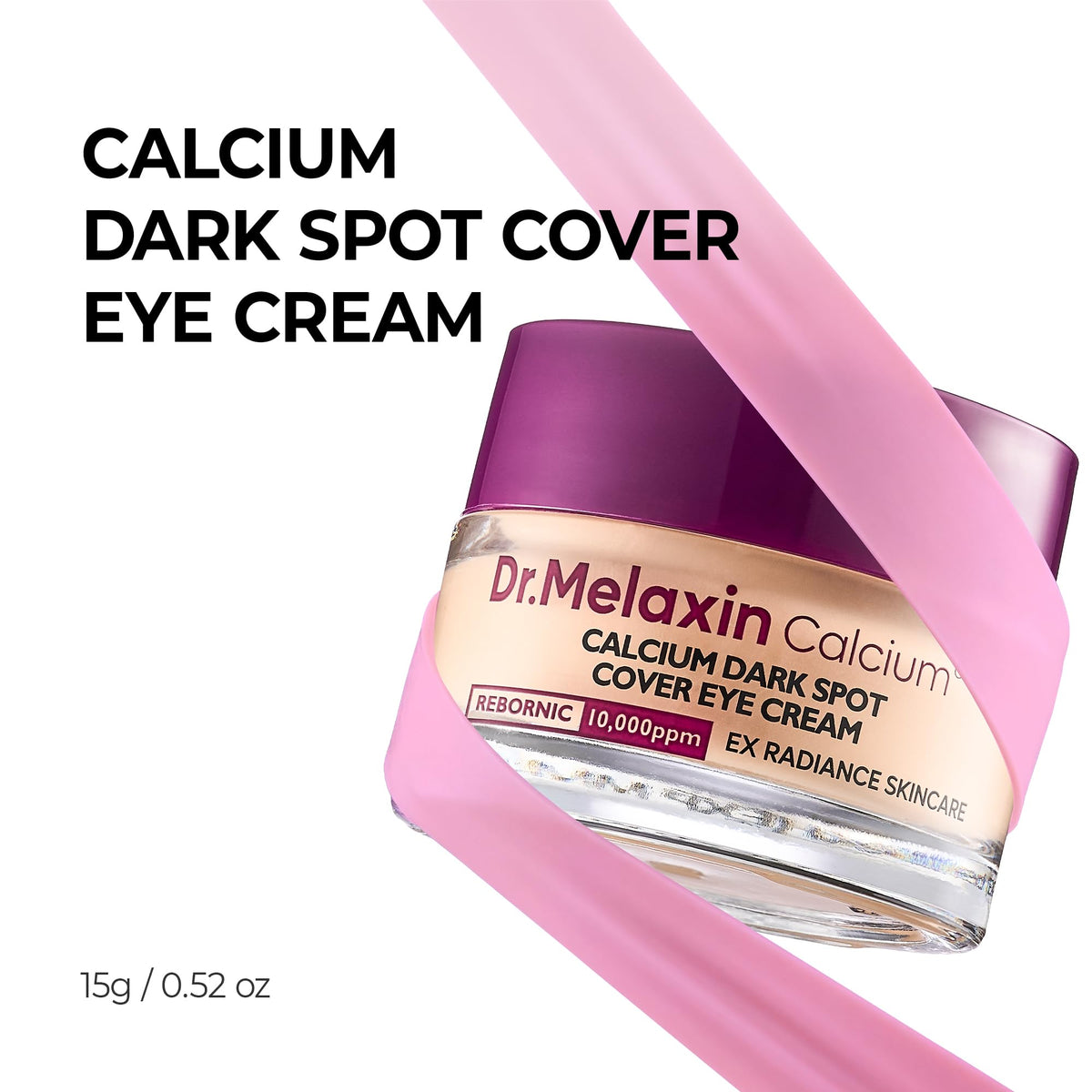 Dr.Melaxin Calcium Dark Spot Eye Cream 15g – Niacinamide & Calcium Gluconate Eye Cream for Dark Circles, Under Eye Bags & Sagging | Hydrolyzed Elastin EX Volume Firming | Korean Eye Cream Dr.Melaxin