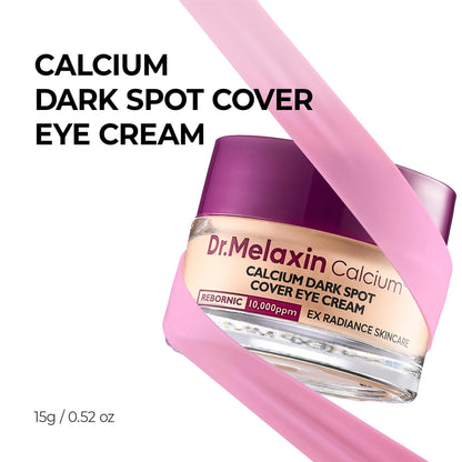 Dr.Melaxin Calcium Dark Spot Eye Cream 15g – Niacinamide & Calcium Gluconate Eye Cream for Dark Circles, Under Eye Bags & Sagging | Hydrolyzed Elastin EX Volume Firming | Korean Eye Cream Dr.Melaxin