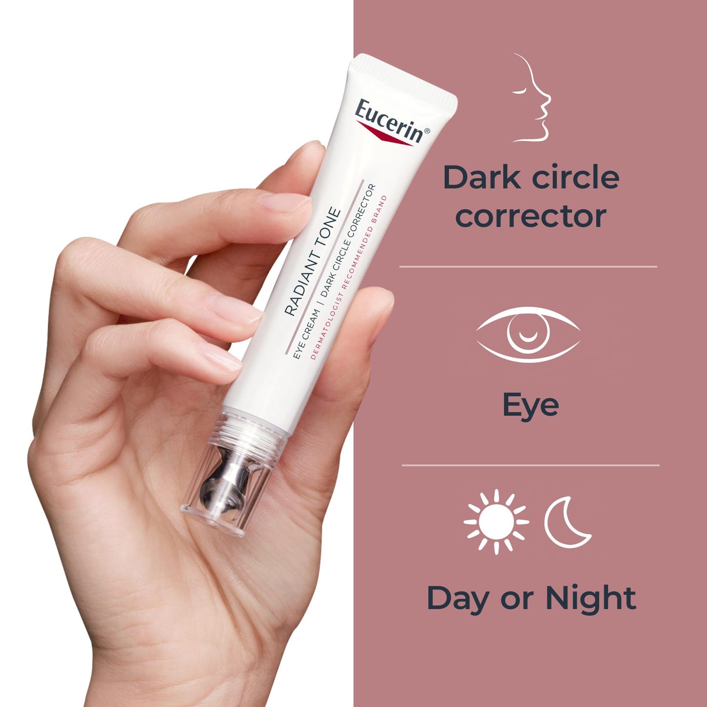 Eucerin Radiant Tone Eye Cream Dark Circle Corrector, Eye Brightening Cream with Thiamidol and Hyaluronic Acid Eucerin