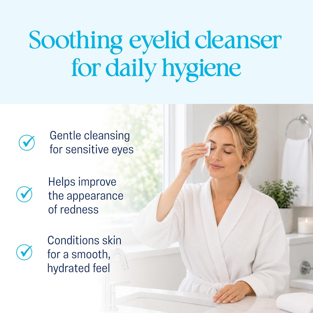 OCuSOFT Lid Scrub PLUS Platinum Foaming Eyelid Cleanser – 50 mL Foam Pump OCuSOFT