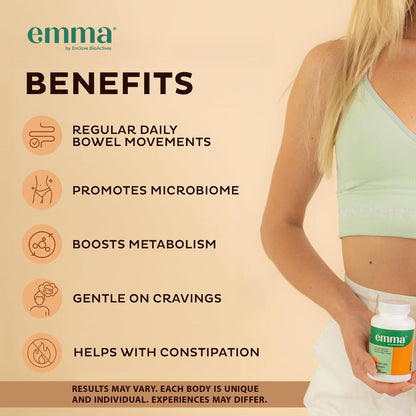 Emma Gut Health Relief Supplement, Doctor Endorsed Formula for Women & Men, Leaky Gut & Digestive Support for Constipation, Bloating & Gas Relief Emma