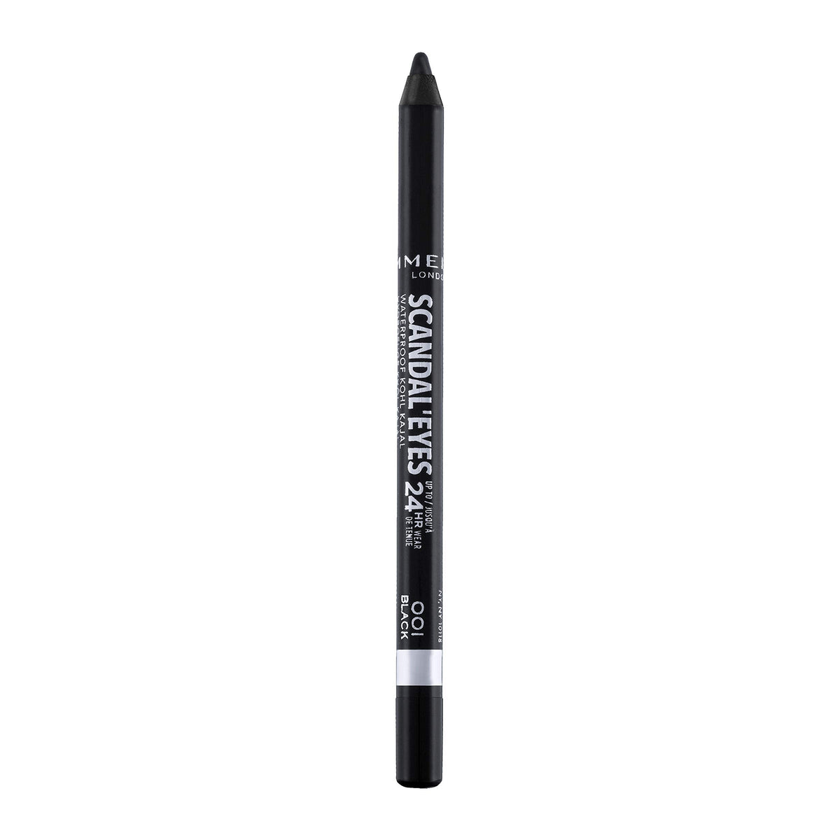 Rimmel London Scandaleyes Waterproof Gel Pencil Eyeliner, Long-Wearing, Ultra-Smooth, Smudge-Proof, 001, Black, 0.04oz Rimmel