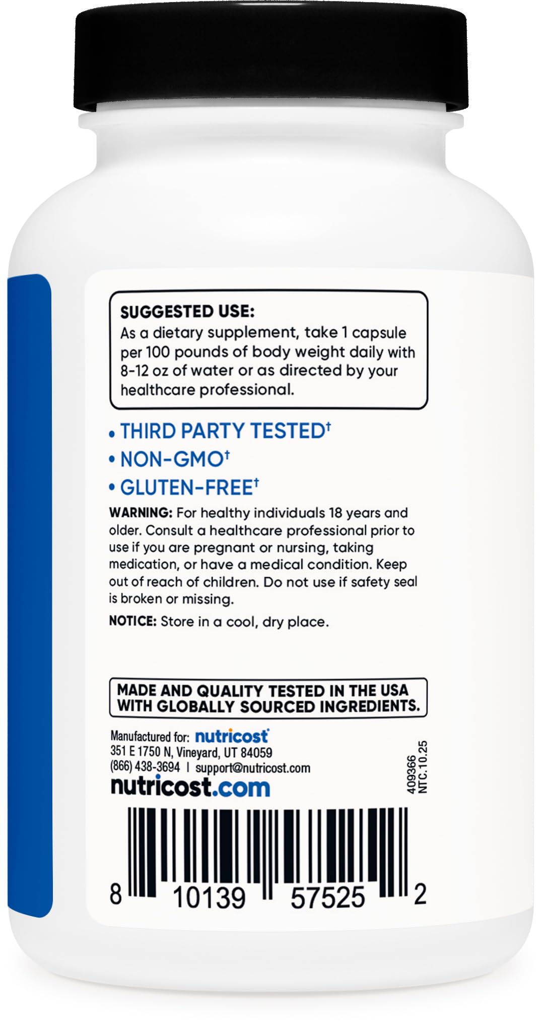 Nutricost Creatine HCl 120 Capsules - Made with CON-CRET Creatine, 750 MG Per Capsule Nutricost buy australia supplements