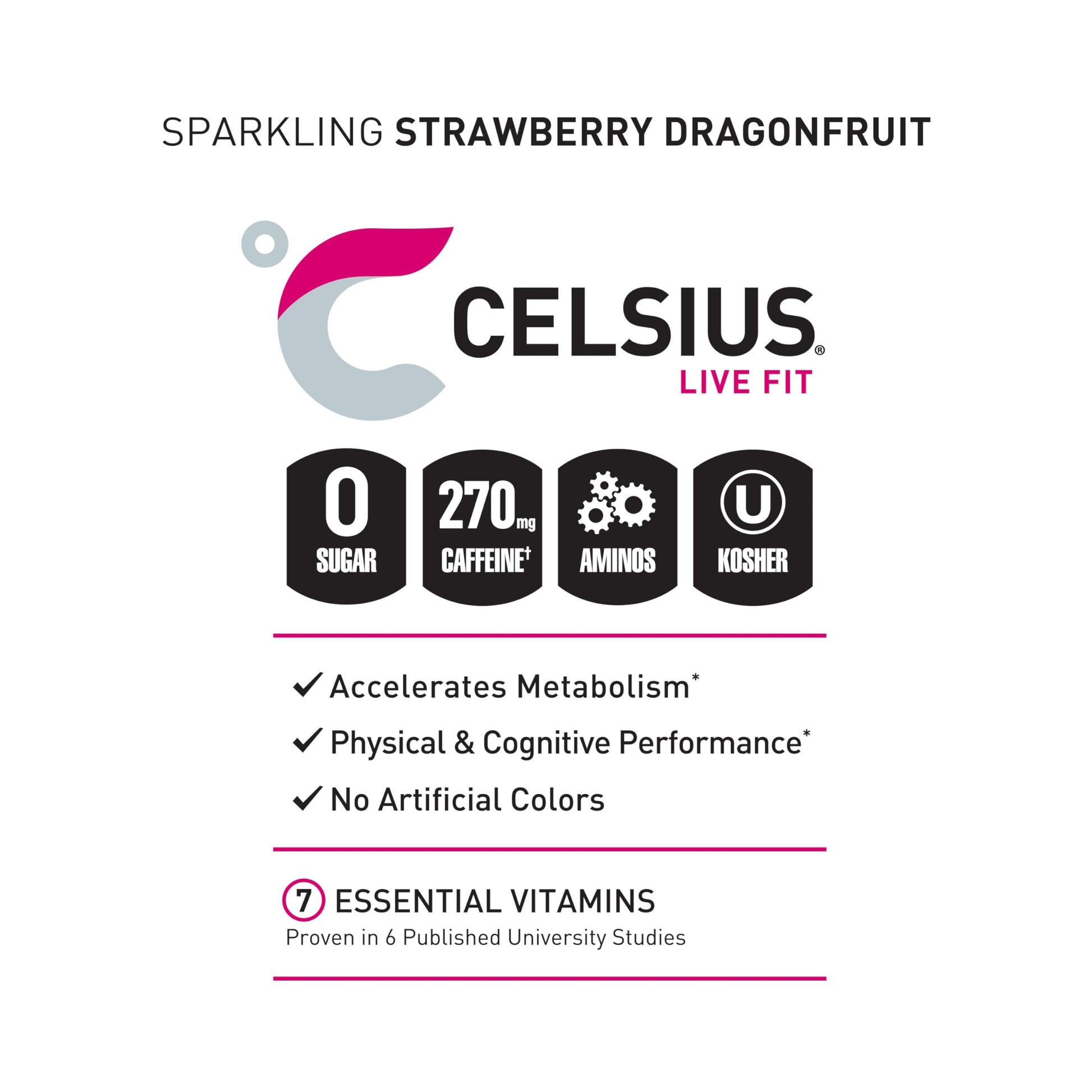 CELSIUS ESSENTIALS, Sparkling Dragonberry, Performance Energy Drink 16 Fl Oz CELSIUS buy australia supplements
