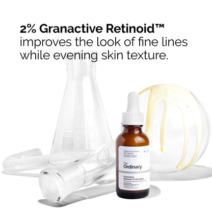 The Ordinary Granactive Retinoid 2% Emulsion, Advanced Retinoid Alternative for Anti-Aging and Skin Texture Improvement, 1 Fl Oz The Ordinary