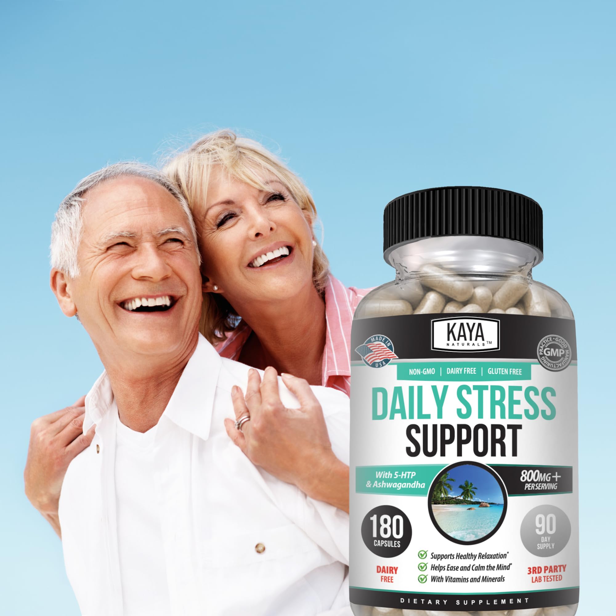 Kaya Naturals - Natural Herbal Support Vitamin Supplement are Designed to Help You find Balance and Relaxation in Your Daily Routine - Vitamin Supplement - 180 Capsules Kaya Naturals buy australia supplements