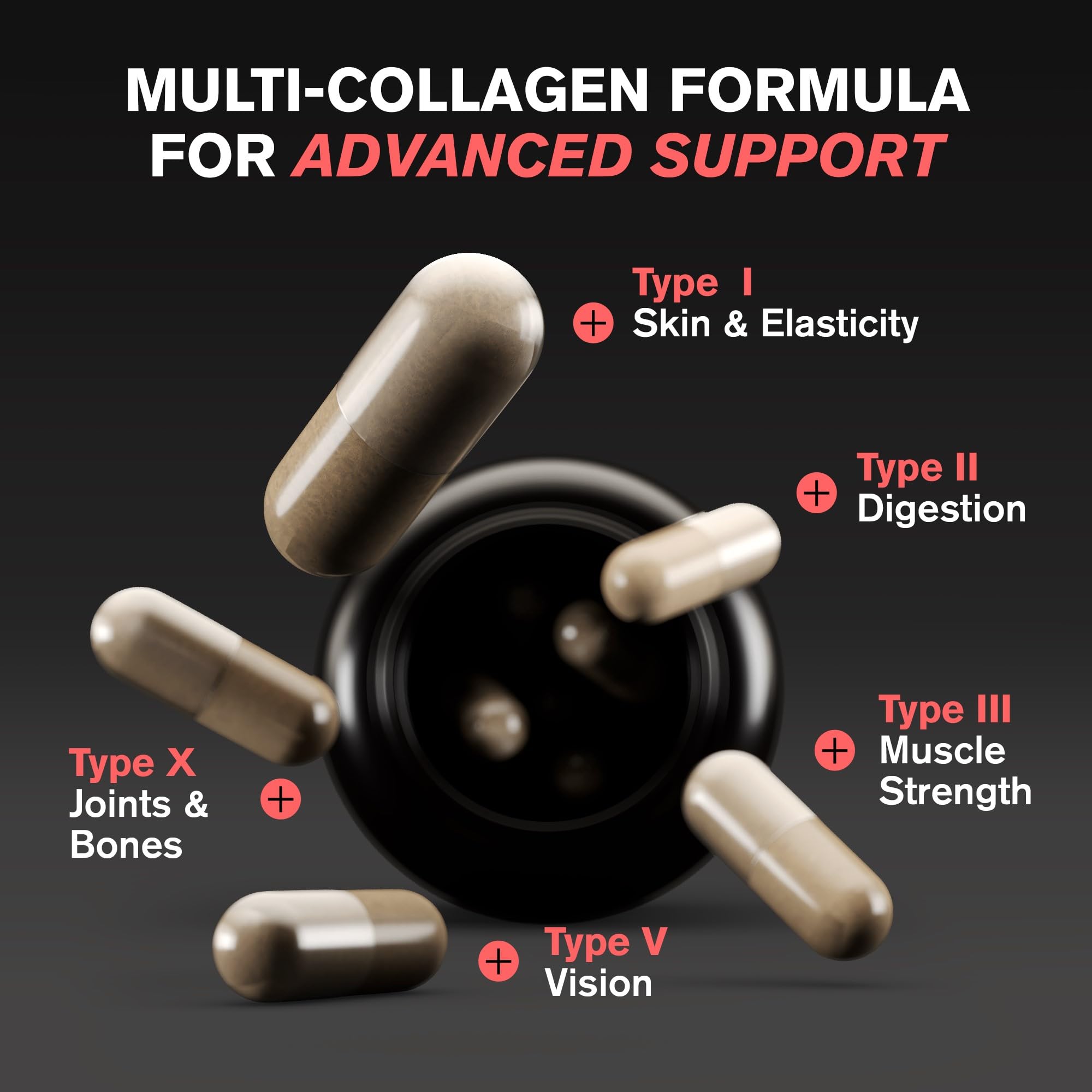 VitaRaw Collagen Pills 1800 mg - Multi Collagen Supplements (Types I, II, III, V & X) Grass Fed Non GMO Collagen Peptides Pills for Hair, Skin and Joints - Hydrolyzed Collagen Protein Powder VitaRaw buy australia supplements