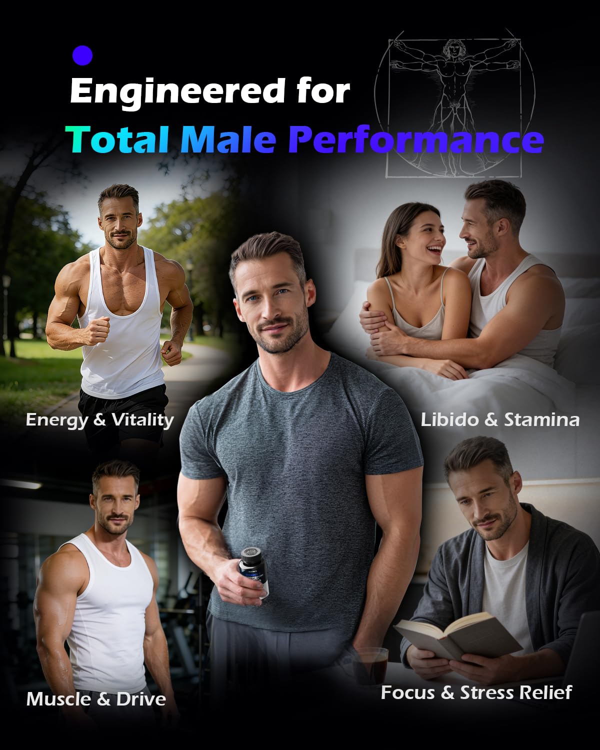 PickYouth Synergy-T Booster Supplement for Men, Total Male Performance, Liposomal Absorption System, 100% Transparency with Ashwagandha, DIM PickYouth buy australia supplements
