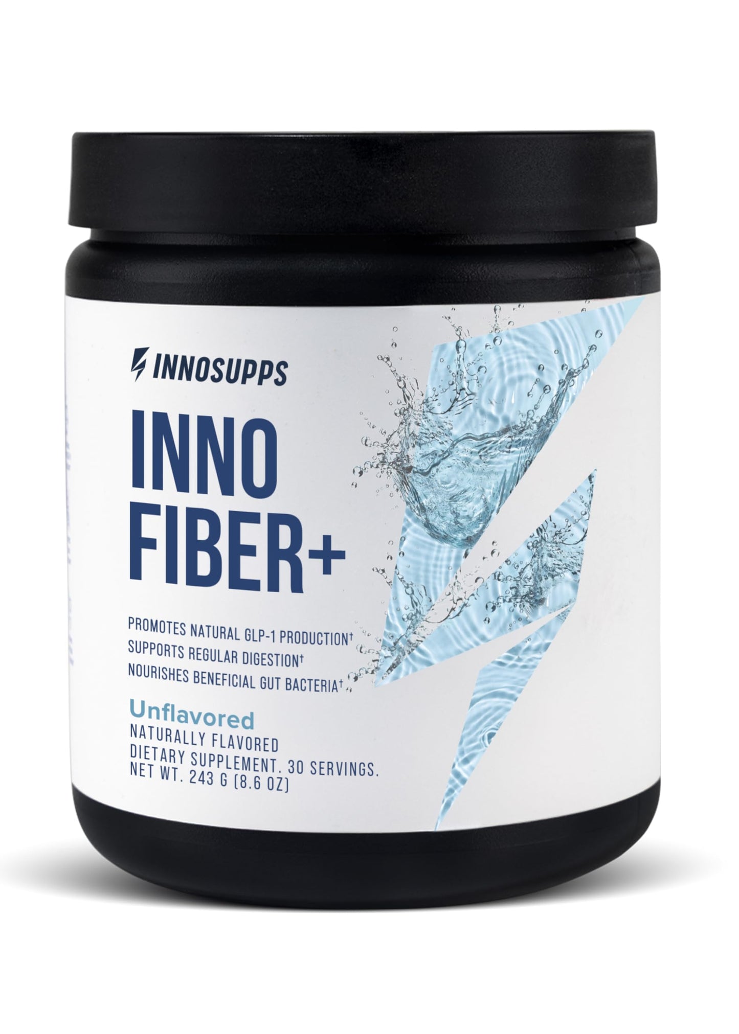 Inno Fiber+ 6g Daily 3-in-1 Fiber Supplement + Prebiotic, Probiotic, and Postbiotic for Men & Women, Supports Digestive Health, Gut Health, 30 Servings