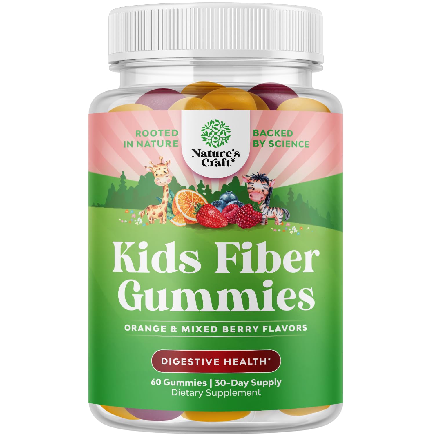 High Prebiotic Fiber Gummies for Kids - Digestive Health Support - 120 Ct | Fiber for Kids Regularity & Gut Health Support - Dietary Fiber Supplements - Immune Gummies with Chicory Root - Non GMO Gsupps Australia