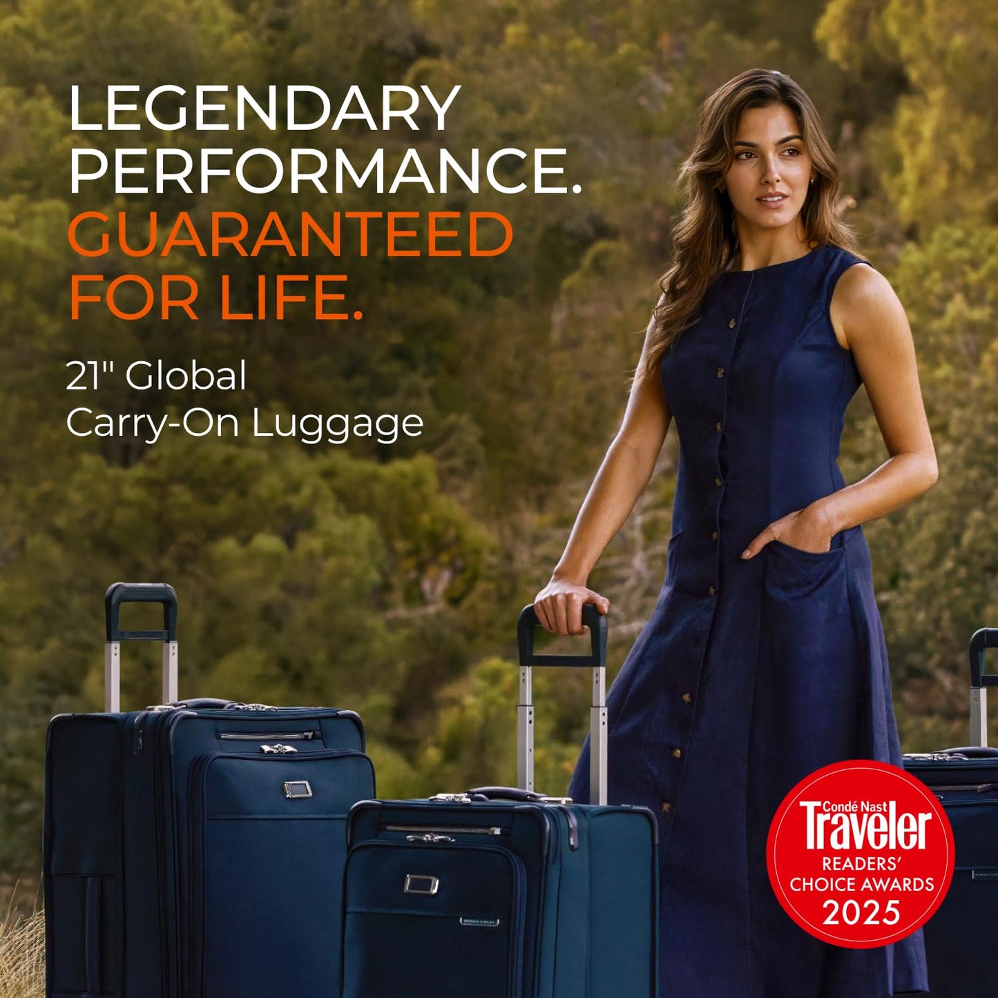 Briggs & Riley Essential 22" Carry On Expandable Spinner - Luggage for Travel, Suitcases with Wheels, Softside Rolling Bag for Men & Women, Self-Repairing Zipper - Baseline Collection, Black Gsupps Australia