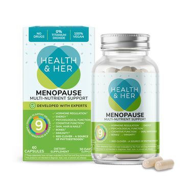 Health & Her Menopause Supplements for Women - Multi-Nutrient Support, Menopause Vitamins for Energy, Bones, Muscles, Skin & Hair, Vegan, Gluten-Free, Non GMO (60ct - 1 Month) Health and Her buy australia supplements