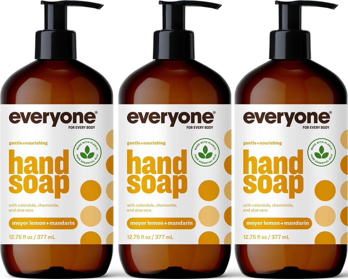 Everyone Liquid Hand Soap, Meyer Lemon & Mandarin, 12.75 oz 3-Pack everyone for every body