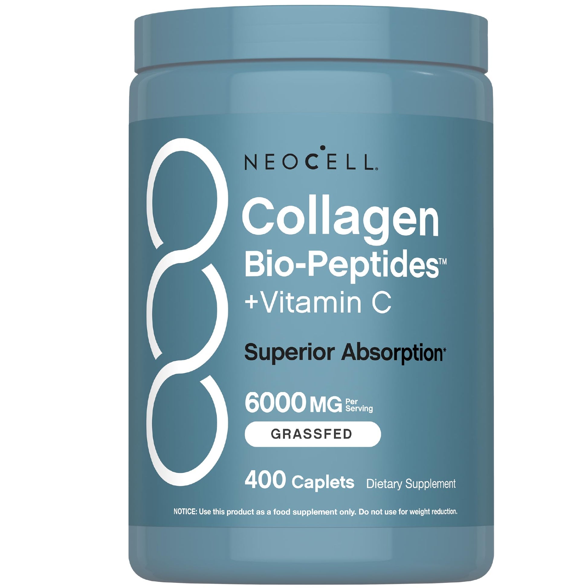 NeoCell Collagen Peptides Pills | 400 Caplets | Grass Fed | with Vitamin C | Superior Absorption Formula | for Women and Men NeoCell buy australia supplements