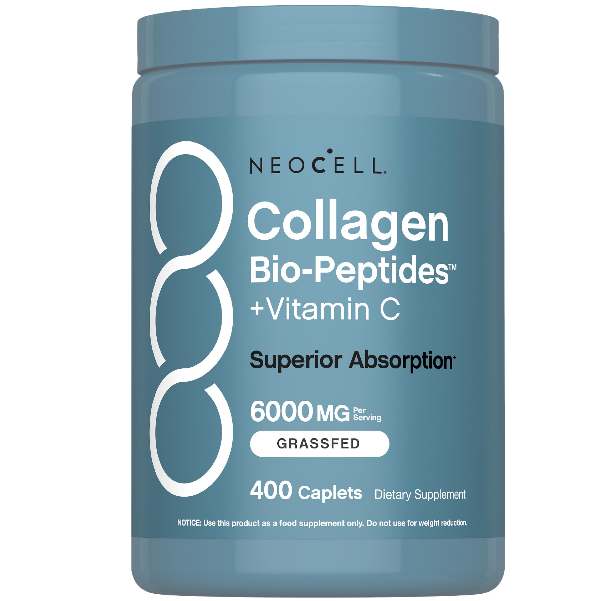 NeoCell Collagen Peptides Pills | 400 Caplets | Grass Fed | with Vitamin C | Superior Absorption Formula | for Women and Men NeoCell buy australia supplements
